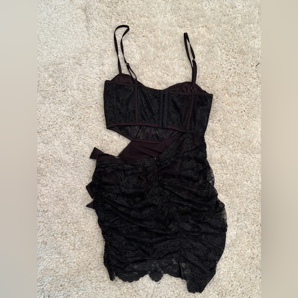 For Love & Lemons Regina Cut-Out Lace Mini Dress - Picture 6 of 8